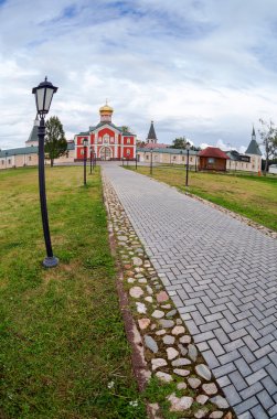 Rus Ortodoks Kilisesi. iversky Manastırı'valdai, Rusya Federasyonu.