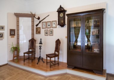 İlçe çekici Müzesi salonları iç