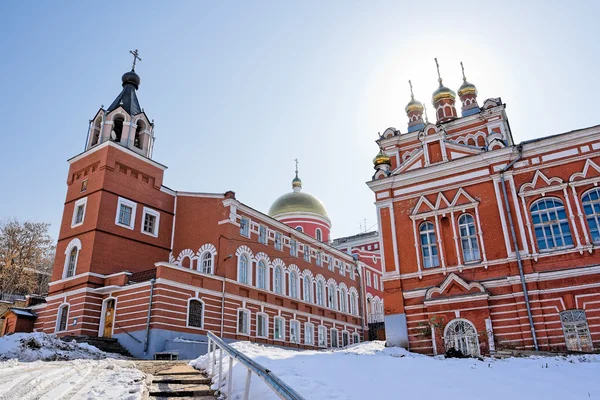 Biara Iversky di Samara, Rusia. Musim dingin — Stok Foto