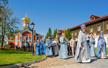 Simge of Our Lady of IV yıllık kutsal dini alay