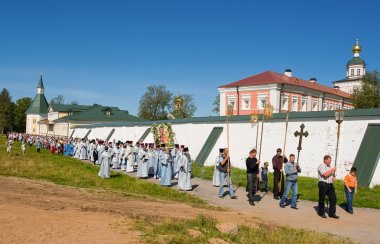 Simge of Our Lady of IV yıllık kutsal dini alay