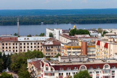 Şehir Samara, Rusya Federasyonu yükseklikten görüntülemek