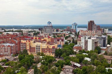 Şehir Samara, Rusya Federasyonu yükseklikten görüntülemek