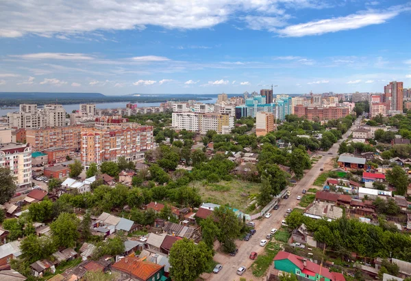 Şehir Samara, Rusya Federasyonu yükseklikten görüntülemek