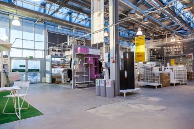 IKEA Samara mağazası iç. IKEA dünyanın en büyük f