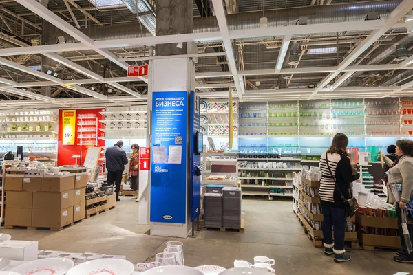Interior of the IKEA Samara Store. IKEA is the world's largest f — Stock Photo, Image