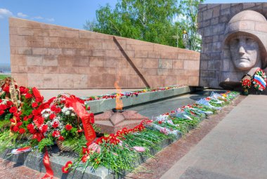 eternal flame memorial kompleksi şehir Samara, Rusya Federasyonu