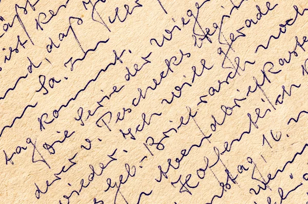 Fragment van een oude handgeschreven brief, geschreven in het Duits. Kan worden — Stockfoto