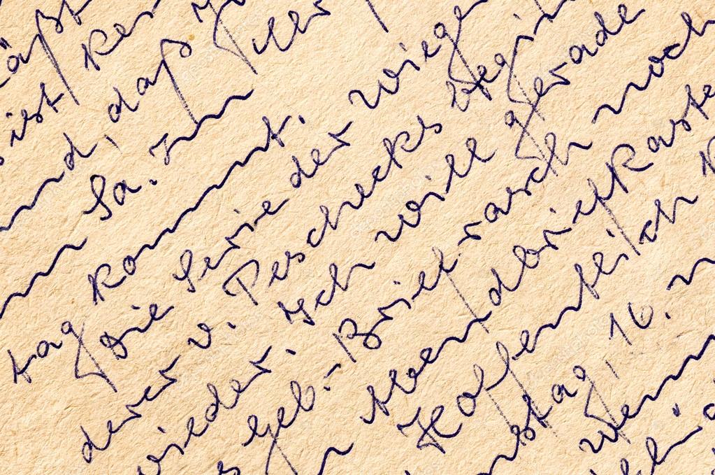 ドイツ語で書かれた、古い手書きの手紙の断片。ことができます。 — ストック写真 © blinow61 64246263