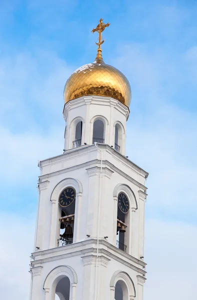 Колокольня Иверского монастыря в Самаре — стоковое фото