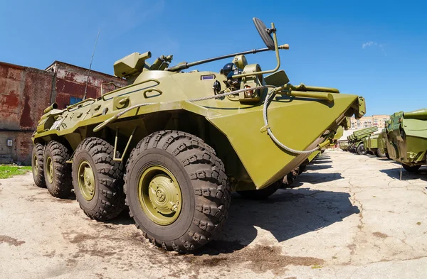 Russian Army BTR-82 wheeled armoured vehicle personnel carrier — Stock Photo, Image