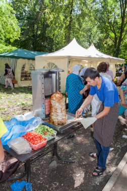 lokanta shawarma tatar hol Park'ta açık havada yemek