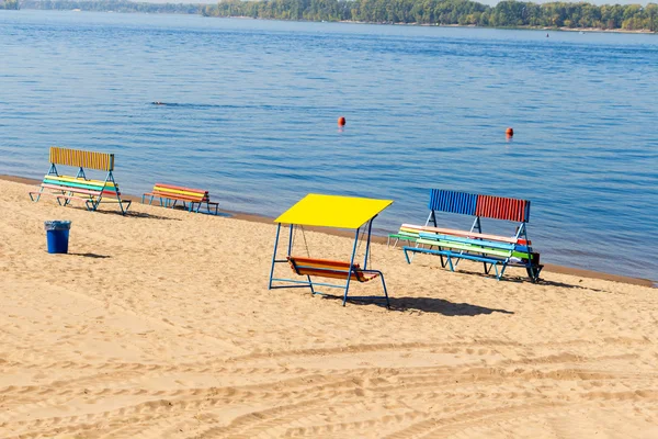 Sandstrand der Wolga in Samara — Stockfoto