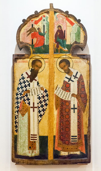Antique Russian orthodox icon of The Royal Gate