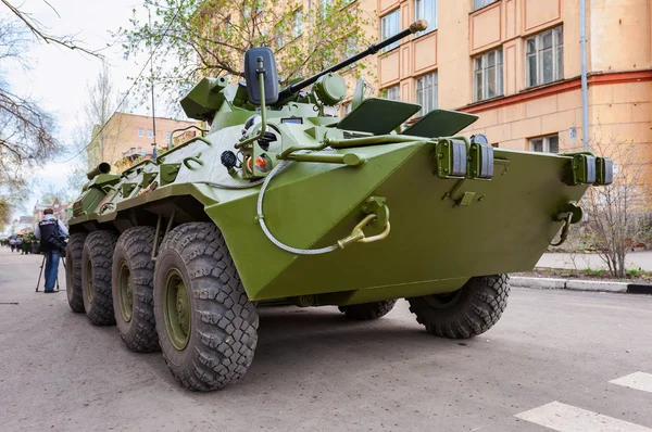 Russian Army BTR-82 wheeled armoured vehicle personnel carrier — Stock Photo, Image