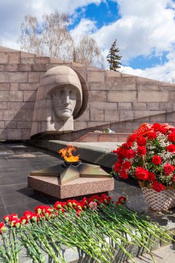 Samara, Rusya'nın karmaşık Memorial'dan eternal flame