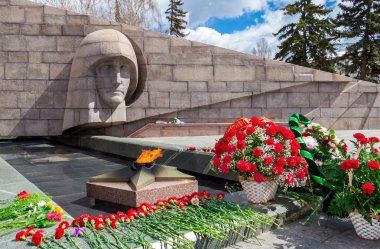 Samara, Rusya'nın karmaşık Memorial'dan eternal flame