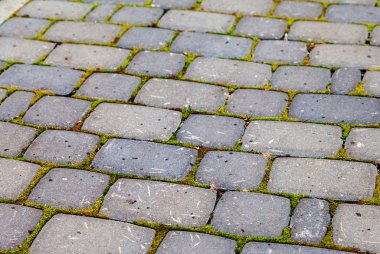 Arkaplan olarak gri kaldırım taşları