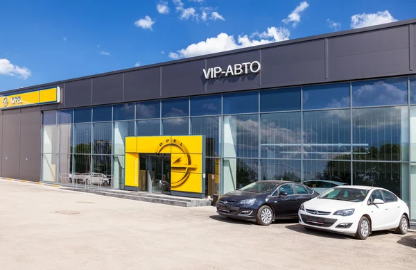 Büro des offiziellen Händlers opel. opel ist ein deutsches Automanu — Stockfoto