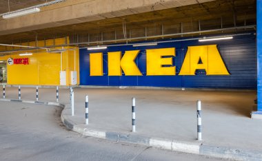 binanın altında otopark hipermarket IKEA giriş