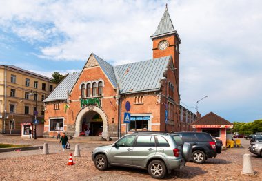 Pazar Meydanı Vyborg içinde bina piyasa ile