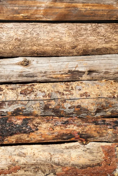 Old rough wooden planks with cracks as background — Stock Photo, Image