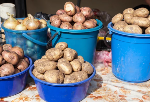 Pommes de terre biologiques fraîches — Photo
