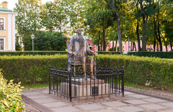 Monument to Peter The Great in Peter and Paul fortress (sculptor