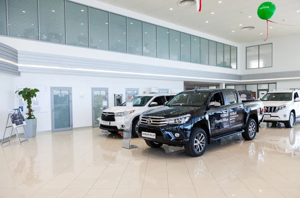 Inside in the office of official dealer Toyota — Stock Photo, Image