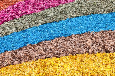 Renkli talaş yaratıcı arka plan olarak