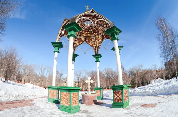 Каплиця на монастир Воскресіння в Самарі, Росія — стокове фото