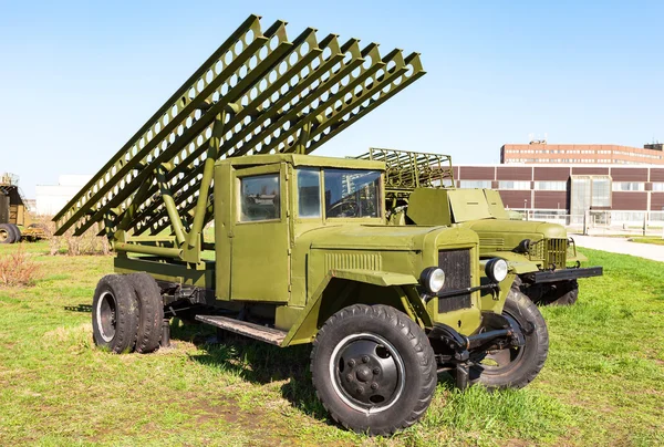 "Katusha "mehrstufiges Raketensystem (mlrs) — Stockfoto