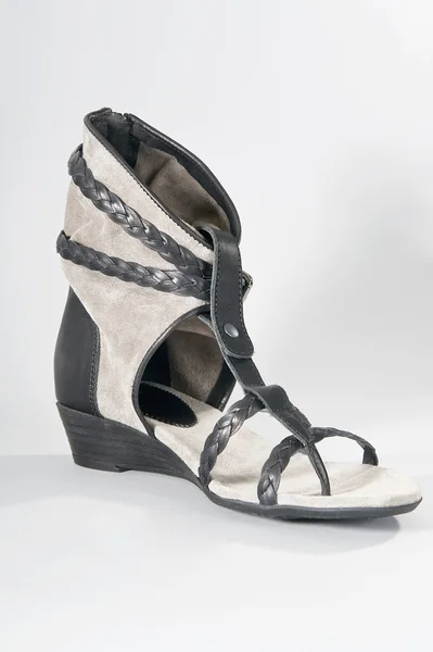 Women summer sandals with high leg — Stock Photo, Image