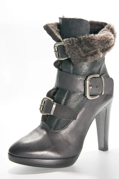 Women's winter boots with high heels Stock Picture