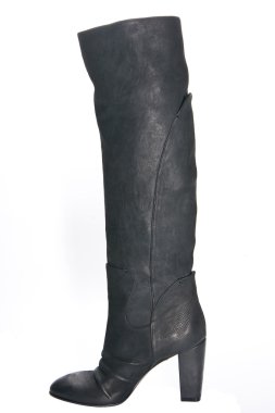 Bayan Deri Siyah çizmeler