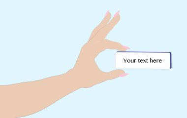 Bir işaret tutan el