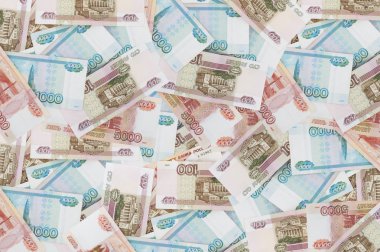 Rus banknotlar çeşitli arka plan