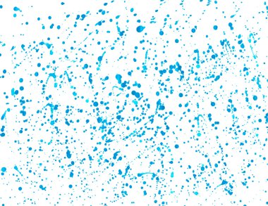 Beyaz zemin üzerinde mavi sprey