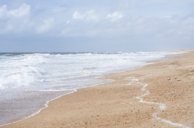 Yüksek gelgit sırasında Atlantic coast