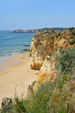 Praia da Rocha, Algarve görünümüne üstten
