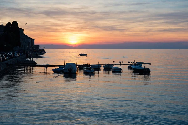 海の上の美しい夕日の眺め — ストック写真