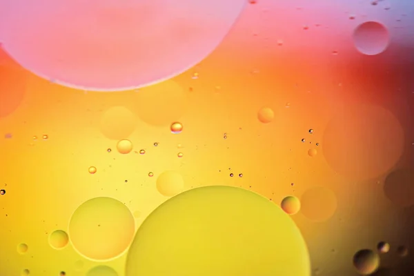 Colorful abstract background with oil drops on water — Stock Photo, Image