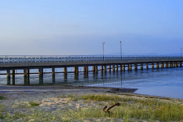 Molo al tramonto — Foto Stock