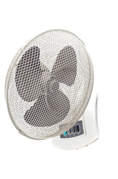 Electric fan on white background. — Stock Photo, Image