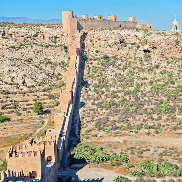 Maurische Burg, Almeria, Andalusien, Spanien — Stockfoto