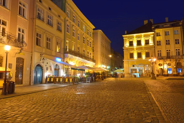 Plaza del Mercado en Lviv — Foto de Stock