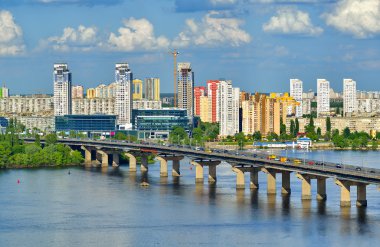 Kiev Dnieper Nehri görünümünü