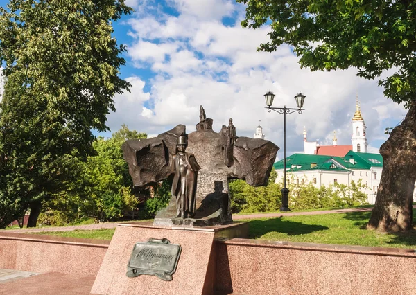 O monumento a Pushkin Vitebsk. Bielorrússia — Fotografia de Stock