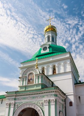 Kutsal Üçlü St Sergius Lavra. Kilise kutsal Gates kapısı. Sergiev Posad,