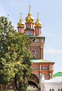 John Predtechi.Troitse-Sergius Lavra doğuş Kilisesi kapısı. Sergiev Posad
